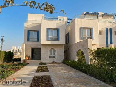 تاون هاوس للبيع في نايا باي | 205م + رووف 85م | على اللاجون مباشرة | Double Sea View | 3 غرف | استلام متشطب  Naia Bay