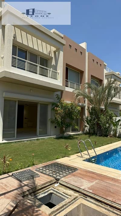 Twin House for Rent in Cairo Festival City Oriana 2 New Cairo 500 sqm BUA 420 sqm Land 4 Bedrooms 5 Bathrooms Private Pool Maid Room Driver Room Kitch