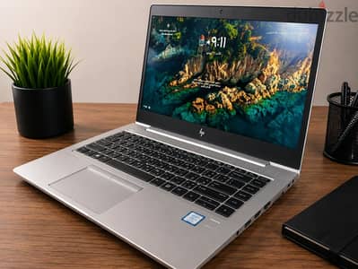 لاب توب hp i5  g6 840جيل 8 بصمه وفيس اي دي وكمره أحدث إصدار
