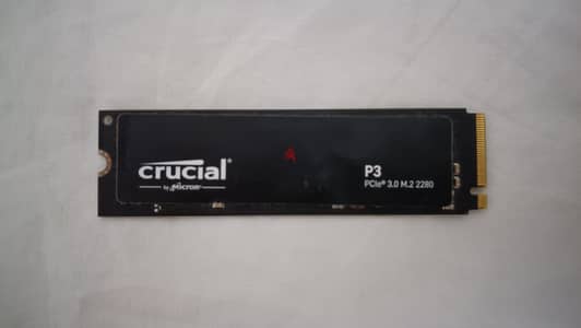  هارد Crucial P3 500GB NVMe M. 2 أصلي صحة 95% أداء سريع جداً 