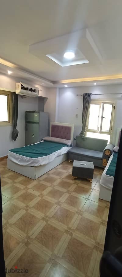 Studio for rent, First District, 6th of October, Third Neighborhood, Fourth Floor, Elevator