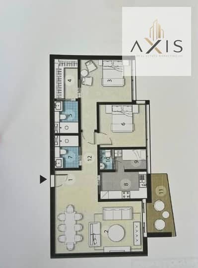 Apartment for Resale at an amazing price, 105 SQM, in Zed West Compound el sheikh zayed