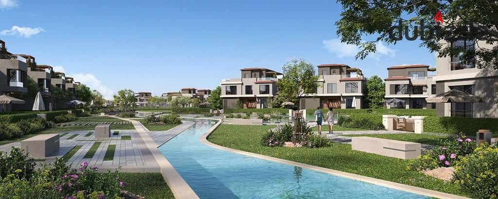 Townhouse 190m prime location in Badya Palm Hills with 1.5% down payment installments