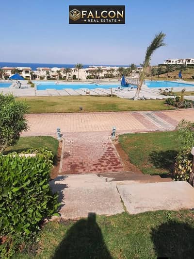 Recieve immediately a Ready To move & Fully Finished 3Br Chalet 1st Row On Pool With Sea View in  Zaafarana Area 8 Mins Away From Porto Sokhna .