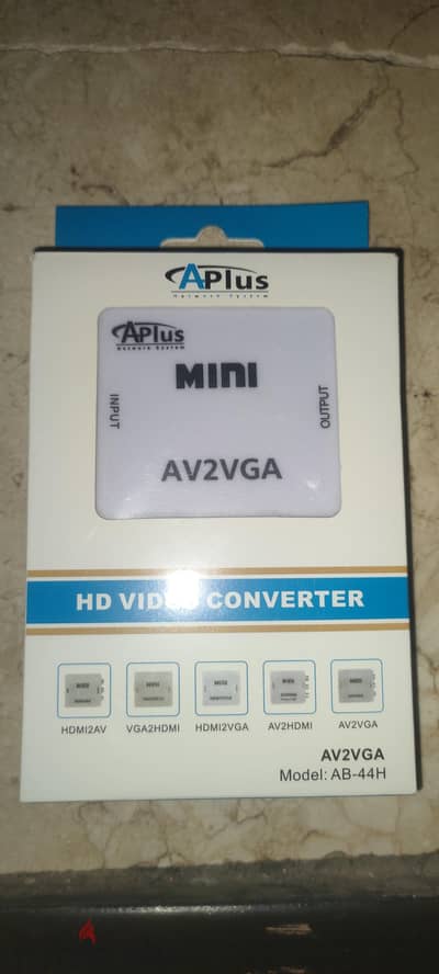 محول فيديو HD منفذ RCA إلى VGA  - بهتيم /شبرا الخيمة