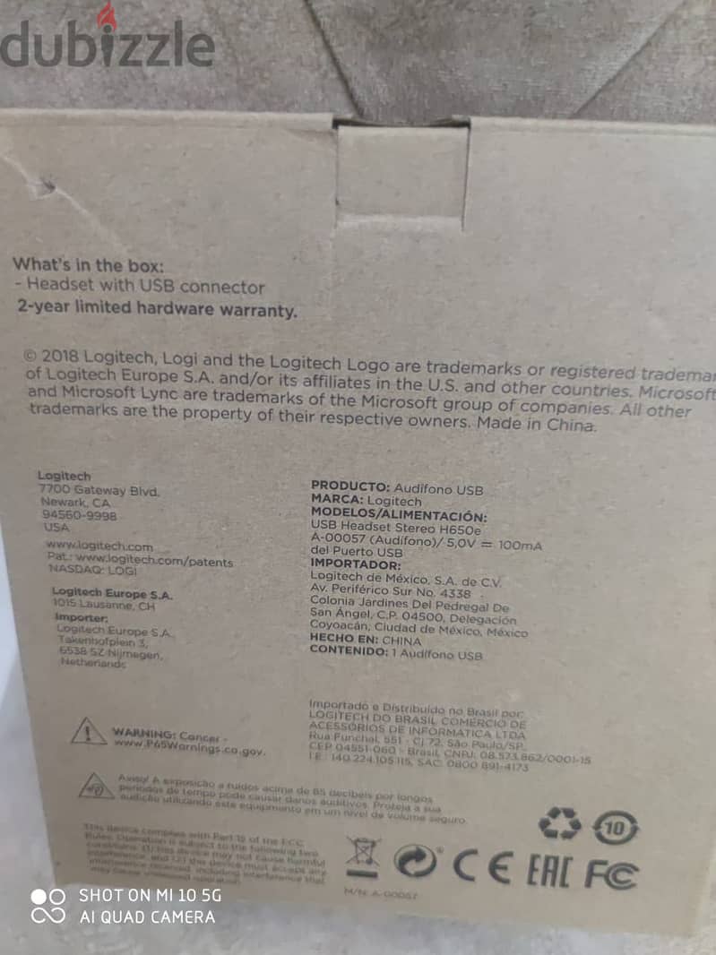 Logitech headset H650e 1