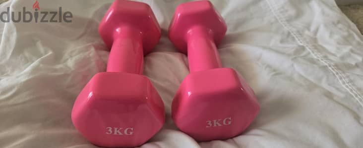 Dumbells 3kg set of 2