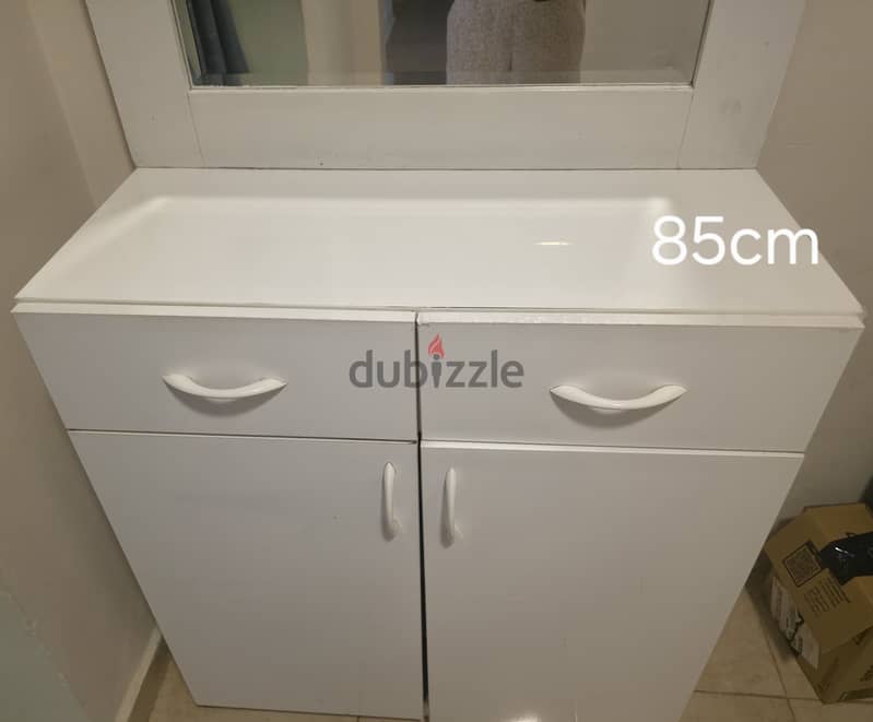 White Shoes Rack with Mirror 2