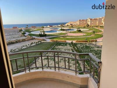 Chalet for sale in the North Coast, 124 m², directly on the sea, ready for immediate delivery with a 10% down payment and installments over 8 years.