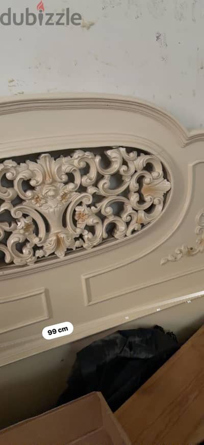 Wooden vintage bed