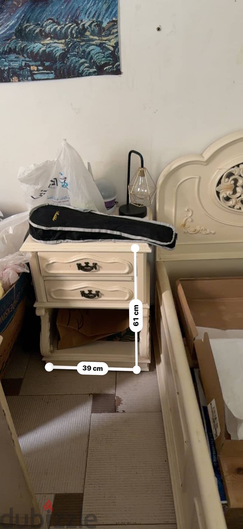 Wooden vintage bed 2