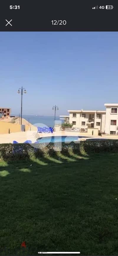 View to the pool and the in the sea