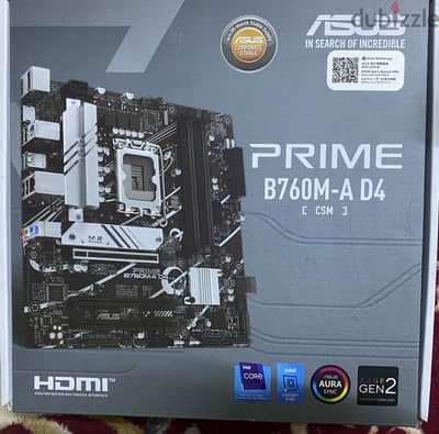 مازربورد asus B760m اعلى باندل تشيل ddr4