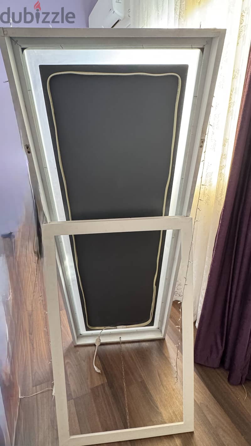 Standing white Mirror with LED 60*160cm 3