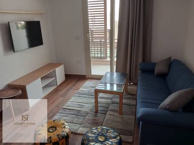 للإيجار  Studio مفروش ارضي بجاردن مميز في Taj City  Lake Park