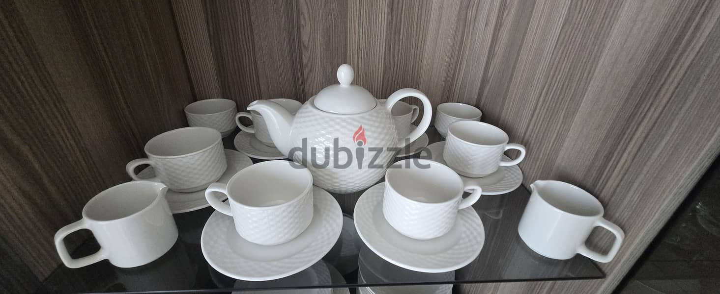 Dinner plates set + tea set 3