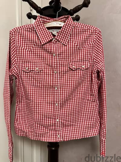 قميص حريمي رالف لوريين وارد امريكا استخدمت مرتين Ralph loren retro