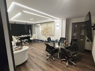 Full floor administrative office in the villa directly facing the Yasmin compound on the main road, fully furnished and air-conditioned for rent
