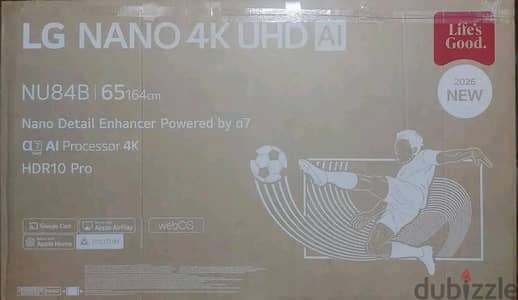 شاشه lg استعمال اسبوع ٦٥ بوصه لسه جديده احداث اصدار لسه نازل
