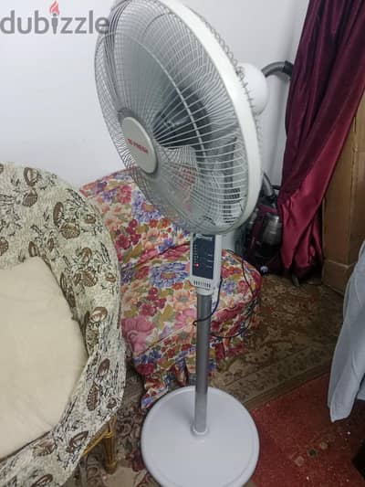 مروحة  فريش سمارت عامود لم تستخدم ١٦ بوصة ماتور قوى بلاش فصال