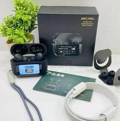 earbuds with smart touch screen noise cancellation