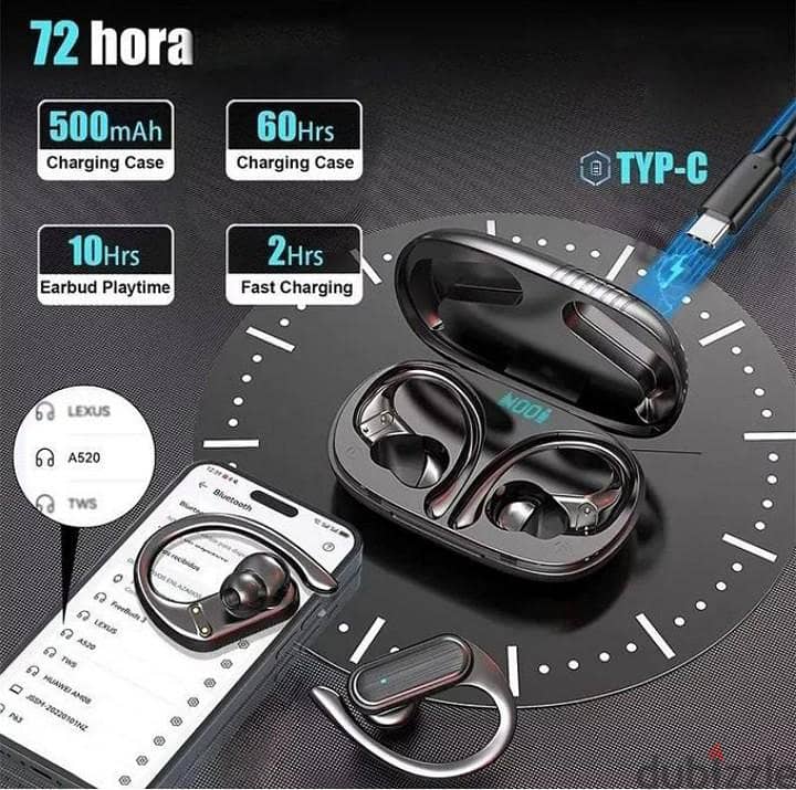 long playtime and touch control earbuds 3