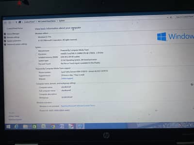 لابتوب hp بحاله ممتازه