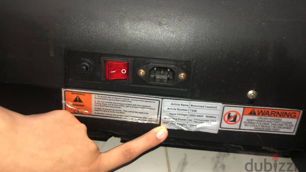 Treadmill used like new 1
