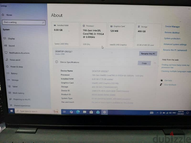 لابتوب dell 4