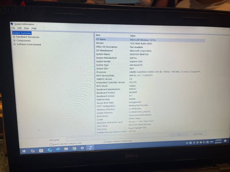 Dell laptop 2
