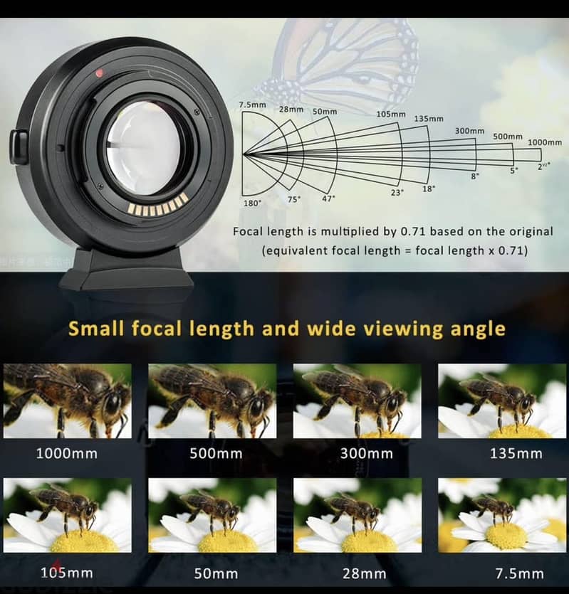 viltrox mount adapter ef-eos m2 0.71x for canon 5