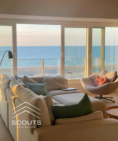 Fully finished chalet - first row to the sea and lagoons for sale in a prime location in La Vista Bay East near Sidi Abdel Rahman and minutes from Ala