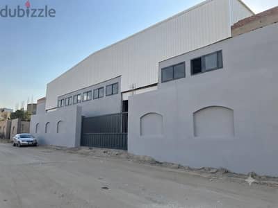 مصنع للايجار بالمنطقة الصناعية بابو رواش خلف معرض غبور بالقرية الذكية