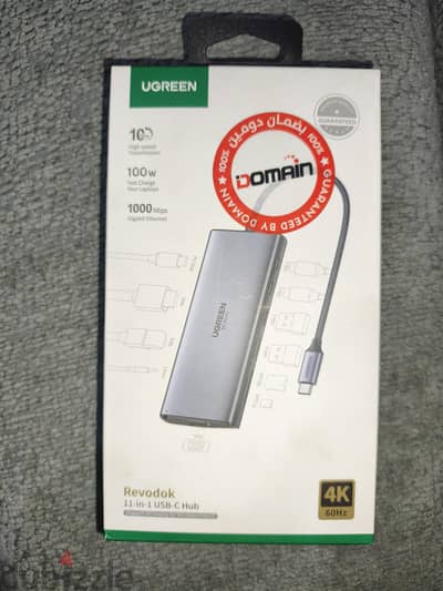 UGREEN USB Hub Type-C 11 in 1 Dongle With 4K HDMI & VGA Grey