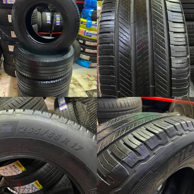 طقم كاوتش كسر زيرو مقس 265/65/17 حاله زيرو بدون اي لحام  عنوان ٦اكتوبر