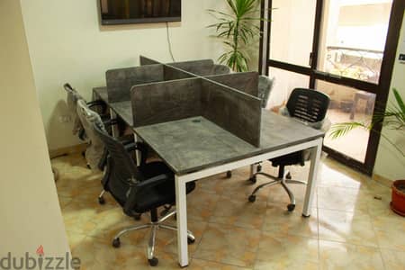 خليه عمل  ورك ستيشن 6 افراد - Work Station
