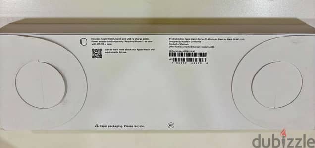 Apple series 11 46 mm black M/L gps