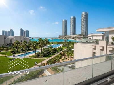 Apartment for sale with a garden, offering the highest immediate rental return. First row on the lagoon, fully finished, in Mazarine, El Alamein, Nort
