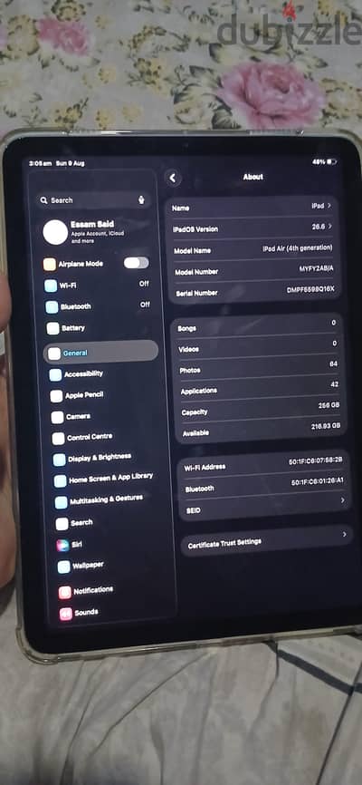 ipad air  4 conditioning