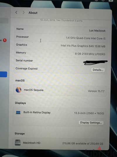 apple macbook pro 2019 i5 13 inch