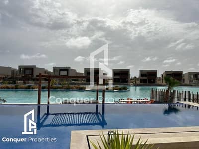 ب6 مليون شاليه أرضي بجاردن للبيع في هاسيندا باي فيو مباشرة على حمام السباحة