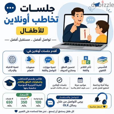جلسات تخاطب وتأسيس للأطفال الصحه النفسيه