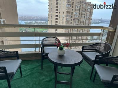 Furnished apartment for rent on the Nile Corniche in Maadi