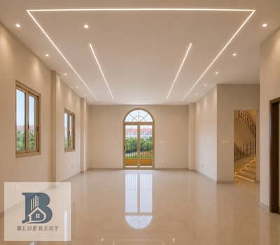 A complete villa, residential or administrative, for rent in Al Yasmin Villas, First Settlement, directly on North 90th Street.
