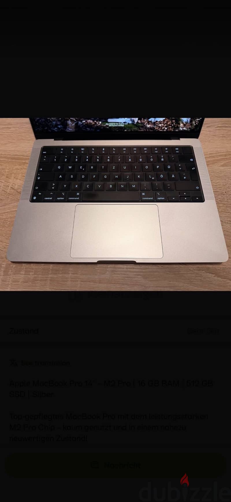 MacBook Pro 14' M2 Pro 16GB With BOX battery 97% 6