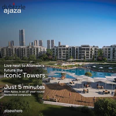 شقة بحديقة للبيع في Ajaza New Alamein – موقع استراتيجي في قلب مدينة العلمين الجديدة
