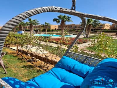 chalet with a garden view pool for sale in Mountain View Sokhna.