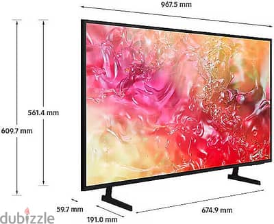 شاشه سامسونج Crystal UHD بدقة 4K طراز CU7000 بحجم 55 بوصة