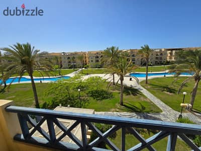 For Rent in Stella Village, Sidi Abdel Rahman, North Coast     Chalet by the Swimming Pool ‍    3 Bedrooms     2 Bathrooms     Air Con