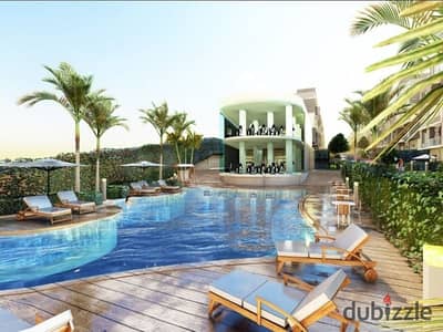 For sale: A distinctive 57m² studio in the Pyramids Hills compound. It is located opposite the Al Waha Hotel